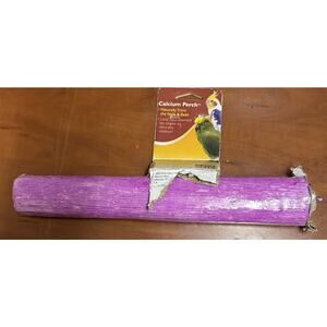 Penn-Plax Calcium Perch, X-Large, 12-Inch | Great for Larger Birds | Naturally